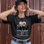 007 60 Years of Bond 25 Films Signatures 1 T Shirt