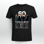 007 60 Years of Bond 25 Films Signatures 3 T Shirt