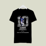 10 Eli Manning New York Giants 2004 2019 thank you for the memories signature 4 T Shirt