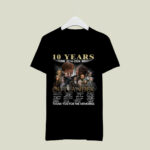 10 Years 2014 2024 Outlander Thank You For The Memories Signatures 3 T Shirt