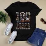 100 Years Of Chicago Bears 1920 2020 Signature Thank You For The Memories 4 T Shirt