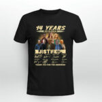 14 Years 2010 2024 Justified Signature Thank You For The Memories 2 T Shirt