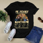 14 Years 2010 2024 Justified Signature Thank You For The Memories 4 T Shirt