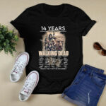 14 Years 2010 2024 The Walking Dead Thank You For The Memories Signature 4 T Shirt