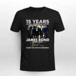15 years 2006 2021 James Bond Daniel Craig thank you for the memories signature 3 T Shirt
