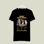 15th Anniversary 2006 2021 Of The High School Musical Signatures Thank You For The Memories 2 T Shirt