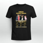 15th Anniversary 2006 2021 Of The High School Musical Signatures Thank You For The Memories 3 T Shirt
