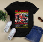 16 Years 2006 2022 Sebastian Vettel Signature 0 T Shirt