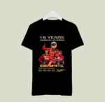 16 Years 2006 2022 Sebastian Vettel Signatures 2 T Shirt