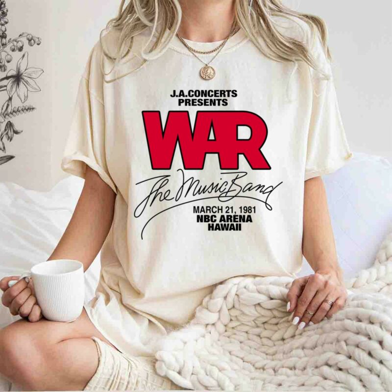 1981 War Eric Burdon Band Vintage 0 T Shirt