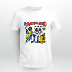 1986 Grateful Dead Give Me Liberty Or Give Me Dead Concert Dead and Company Rock Band front 5 T Shirt