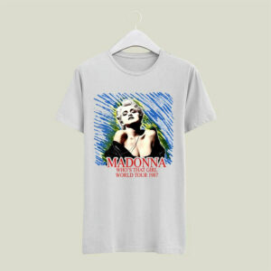 1987 Madonna Whos That Girl World Tour front 5 T Shirt