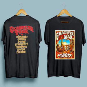 1990 Grateful Dead European Tour front 4 T Shirt