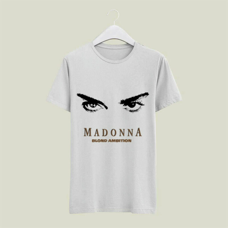 1990 Madonna Blond Ambition World Tour Front 5 T Shirt