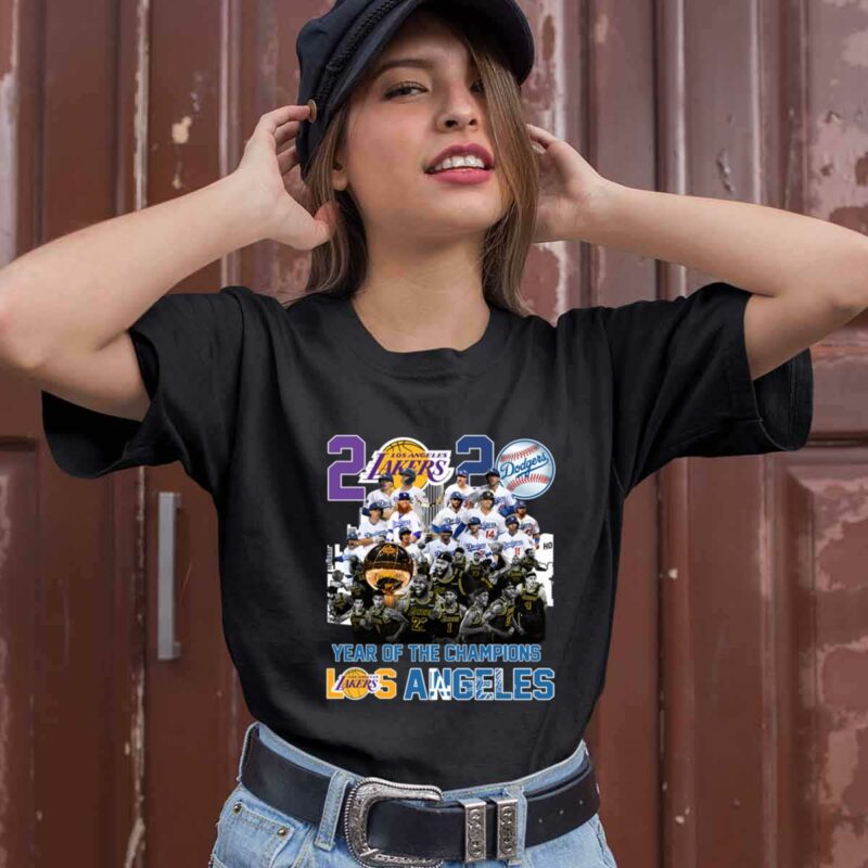 2020 Year Of The Champions La Lakers And La Dodgers 0 T Shirt