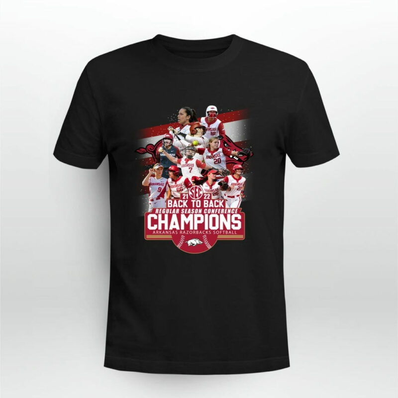 2022 Back To Back Regular Season Conference Champions Arkansas 0 T Shirt