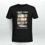 2023 Supernatural I Want A Man Like Dean Sam Castiel Crowley 2 T Shirt