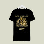 2024 Bob Marley 43rd anniversary signature thank you for the memories 4 T Shirt