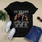 25 Years 1999 2024 Casting Crowns Thank You for the Memories Signatures 2 T Shirt