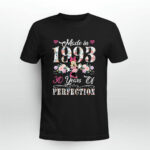 30 Year Old Made in 1993 Floral 30Th Birthday Minnie Mouse 30 Years Old 2 T Shirt