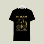 34 Years 1990 2024 Brooks And Dunn Thank You For The Memories Signatures 2 T Shirt