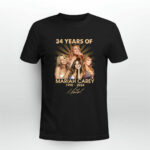 34 Years Of Mariah Carey 1990 2024 Signature 3 T Shirt