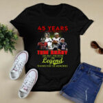 45 Years 1977 2022 Tom Brady The Man The Myth The Legend Signature 3 T Shirt