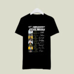 47th Anniversary 1977 2024 Star Wars Signatures 2 T Shirt