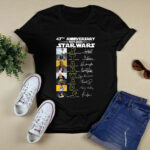 47th Anniversary 1977 2024 Star Wars Signatures 4 T Shirt