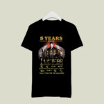 5 Years 2016 2021 Lucifer Thank You For The Memories Signature 3 T Shirt