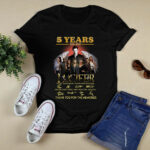 5 Years 2016 2021 Lucifer Thank You For The Memories Signature 4 T Shirt
