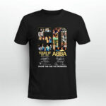 50 Years Of 1972 2022 Abba Thank You For Memories Signatures 2 T Shirt