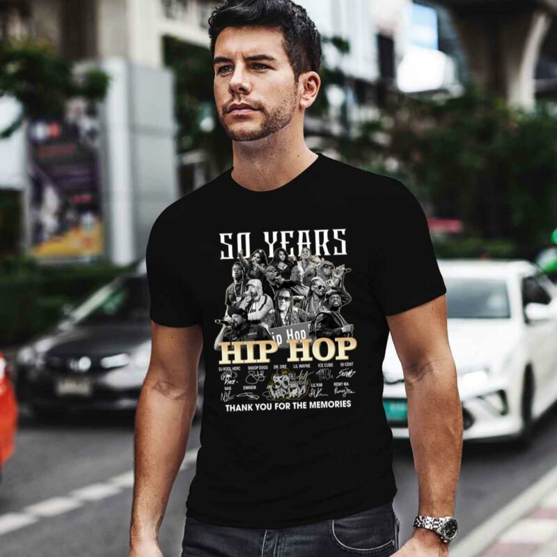 50 Years Of 1973 2023 Hip Hop Thank You For The Memories 0 T Shirt