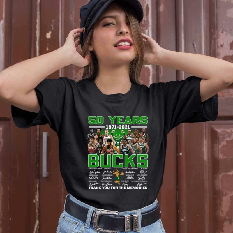 50 Years Of Bucks 1971 2021 Thank You For The Memories 0 T Shirt