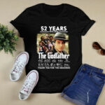 52 Years 1972 2024 The Godfather Signatures Thank You For The Memories 4 T Shirt