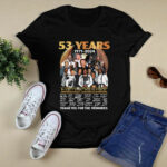 53 years 1971 2024 Earth Wind And Fire Thank You For The Memories Signatures 3 T Shirt