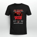 55 Years 1968 2023 Rush Thank You For The Memories 2 T Shirt