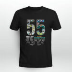 55 Years Of 1966 2021 Miami Dolphins Signatures 4 T Shirt