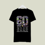 60 Years Of Minnesota Vikings Thank You For The Memories 3 T Shirt
