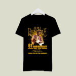 61st Anniversary 1963 2024 Jimi Hendrix Thank You For The Memories 4 T Shirt