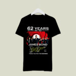 62 Years 1962 2024 James Bond Thank You for the Memories 3 T Shirt