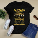 64 Years 1960 2024 The Temptations Thank You For The Memories 4 T Shirt 1