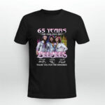 65 years 1958 2023 Bee Gees Maurice Gibb Barry Gibb Robin Gibb Signatures Thanks 2 T Shirt