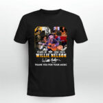 68 years of 1956 2024 Willie Nelson thank you for the memories signature 2 T Shirt