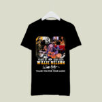 68 years of 1956 2024 Willie Nelson thank you for the memories signature 4 T Shirt