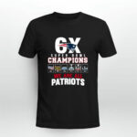 6X Super Bowl Champions We are all Patriots 4 T Shirt