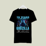 70 Years 1954 2024 of the Godzilla Signatures Thank You for the Memories 3 T Shirt
