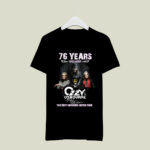 76 Years 1948 2024 Ozzy Osbourne The Best Memories Never Fade 2 T Shirt