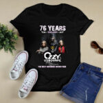 76 Years 1948 2024 Ozzy Osbourne The Best Memories Never Fade 4 T Shirt