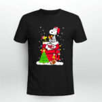 A Happy Christmas With Kansas City Chiefs Snoopy 4 T Shirt